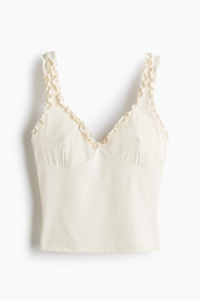 Ruffled Jersey Top