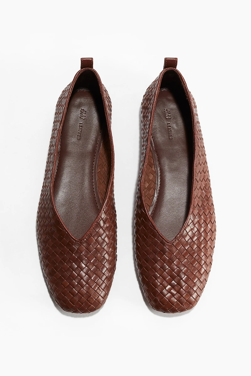 Braided Leather Flats