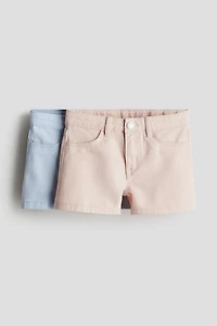 Lot de 2 shorts en sergé