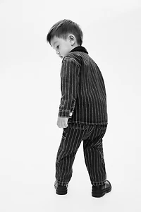 Striped Cotton Jeans