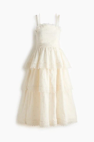 MAMA Lace-Trimmed Nursing Dress