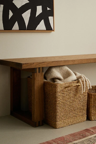 Large Straw Storage Basket