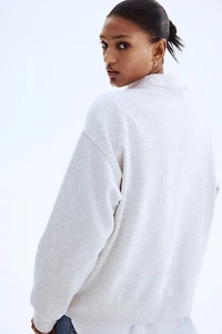 Sweatshirt with Text Motif