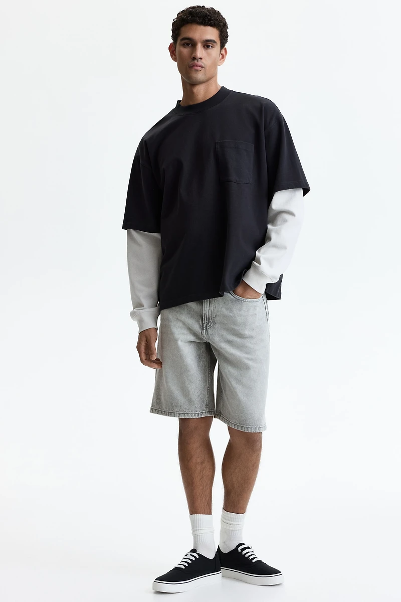 Relaxed Denim Shorts