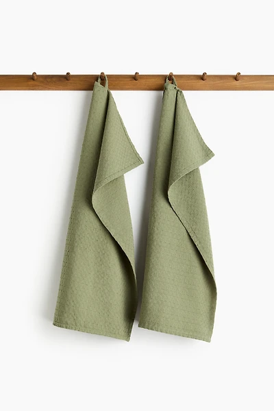 2-Pack Jacquard-Weave Tea Towels