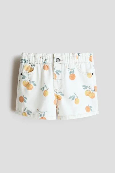 Printed Twill Shorts