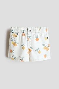 Printed Twill Shorts