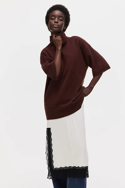 Roll-Neck Wool Sweater