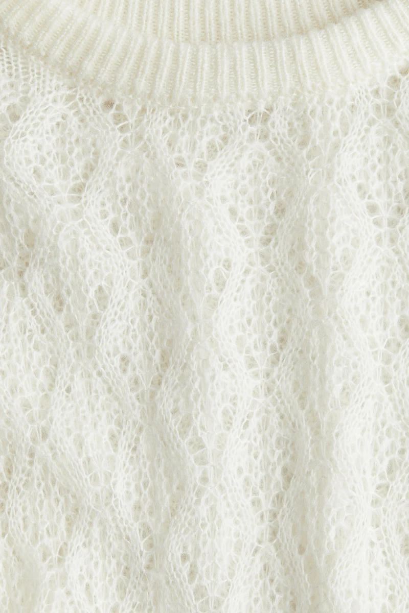 Pointelle-Knit Sweater
