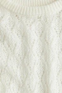 Pointelle-Knit Sweater