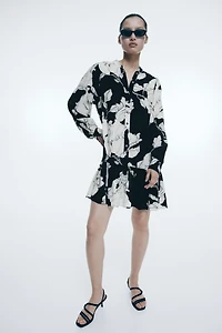 Patterned Viscose Dress