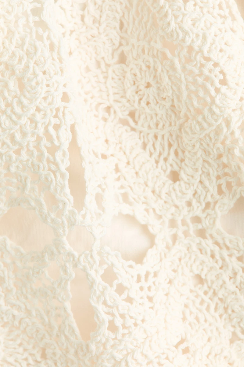 Crochet-Look Shorts