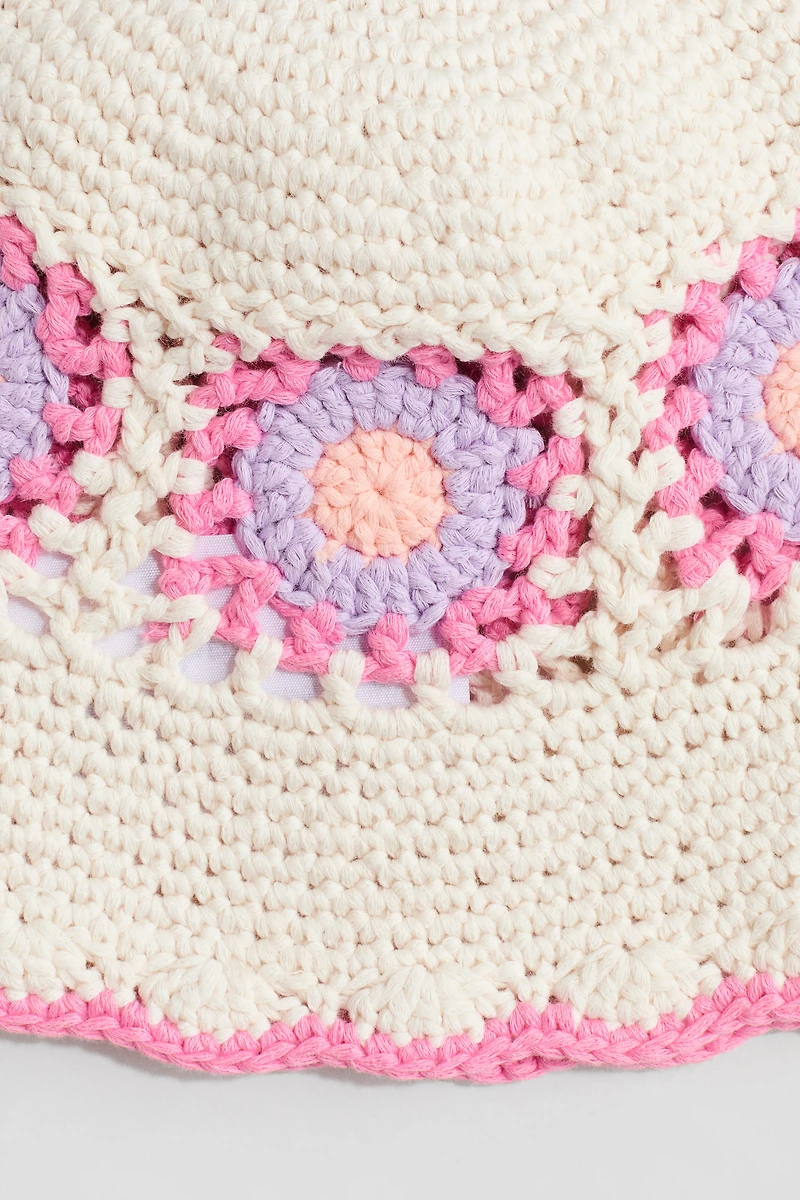 Crochet-Look Bucket Hat