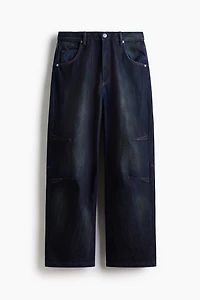 Jean flottant avec pinces