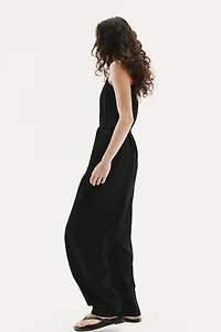 Tie-Belt Jumpsuit