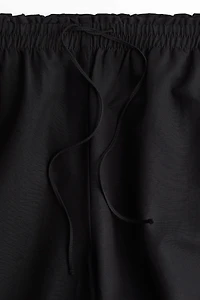 Wide-Leg Linen-Blend Pants