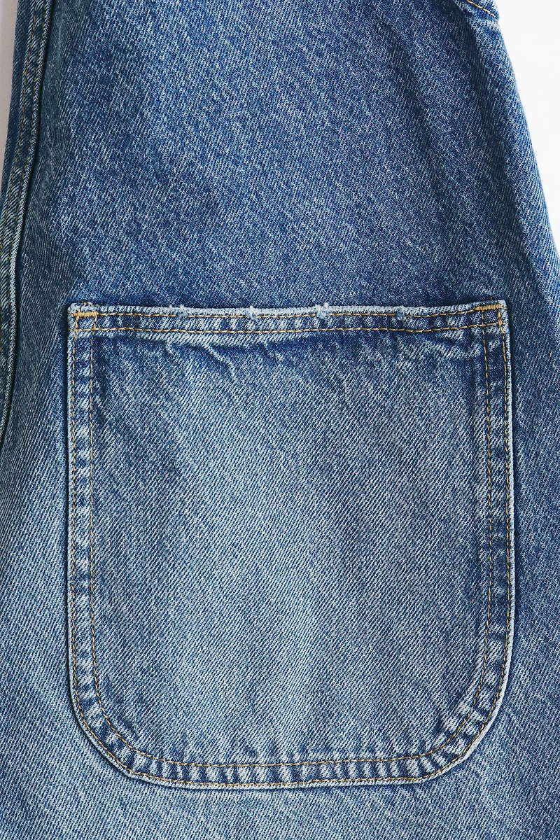 Salopette en denim de coton