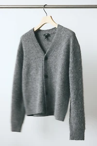 Loose-Fit Fuzzy Cardigan