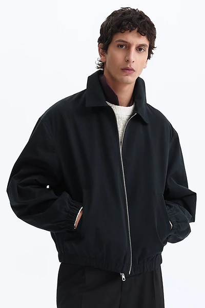 Cotton Jacket with Collar