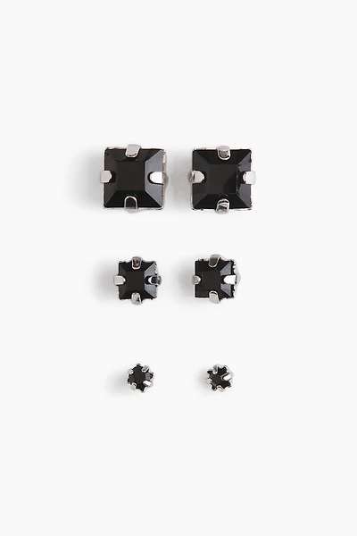 3 Pairs Stud Earrings