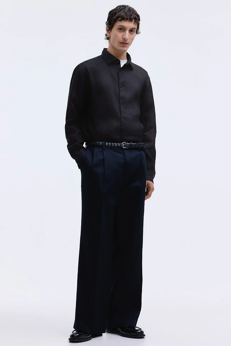 Slim Fit Linen Shirt