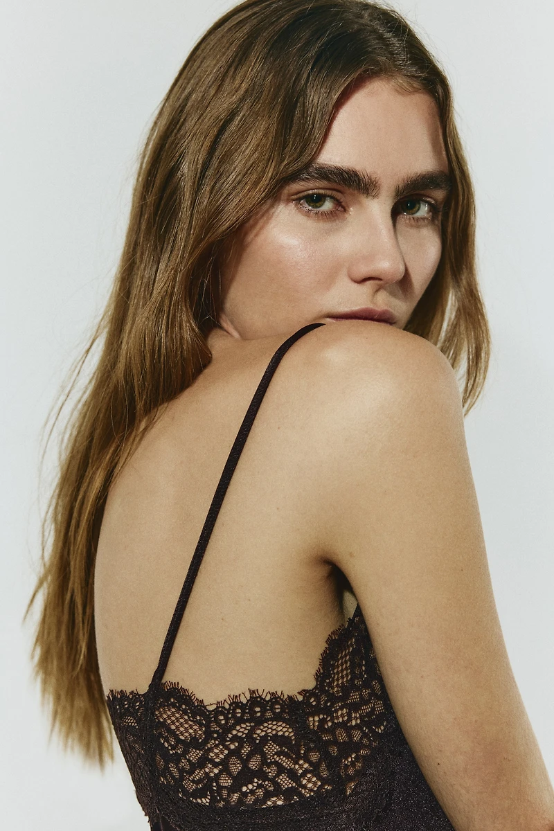 Lace-Trimmed Camisole Top