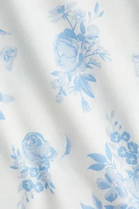 Flutter-Sleeved Cotton Top