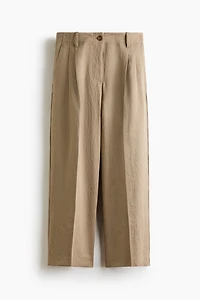 Ankle-Length Twill Pants