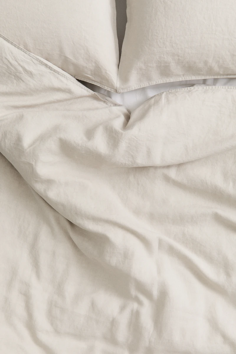 Housse de couette très grand lit double en lin