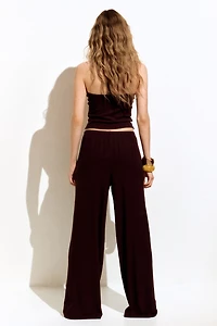 Straight-Leg Pull-On Pants
