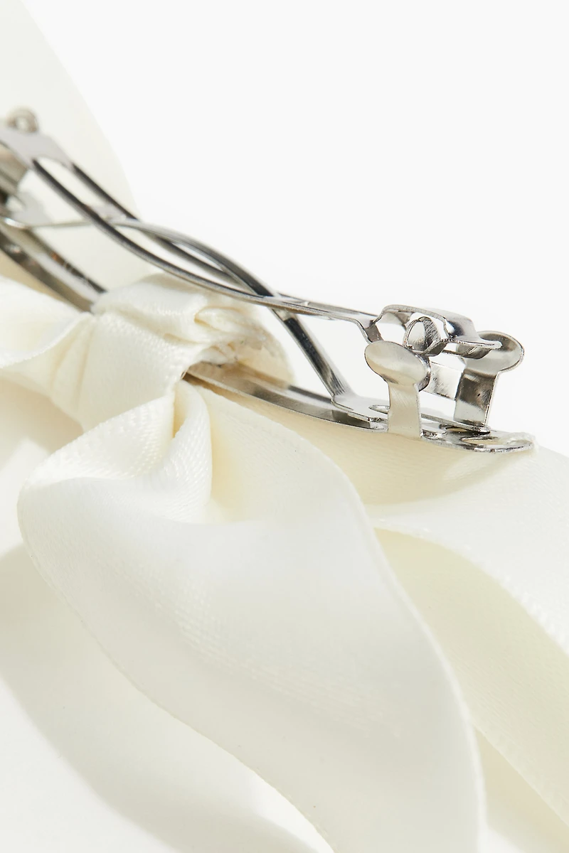 Satin Bow Hair Clip