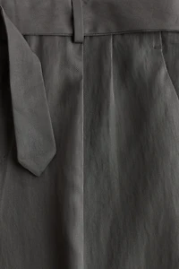 Regular-Fit Twill Pants with Belt