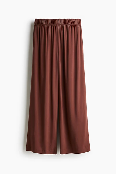 Pantalon court à taille élastique