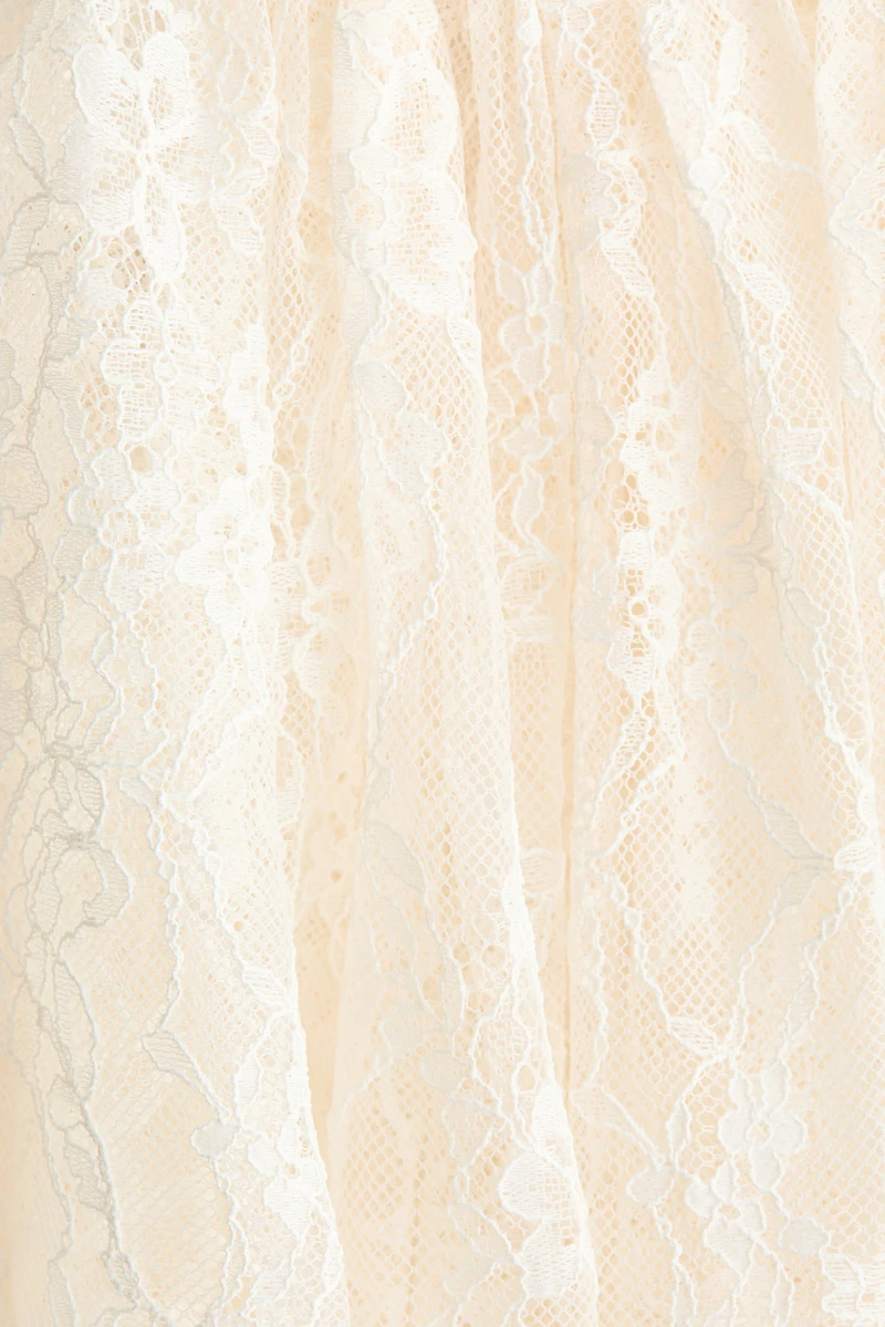 Blouse grande taille en dentelle