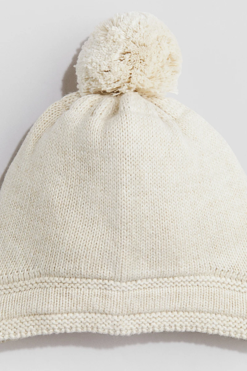 Knit Beanie with Chin Strap