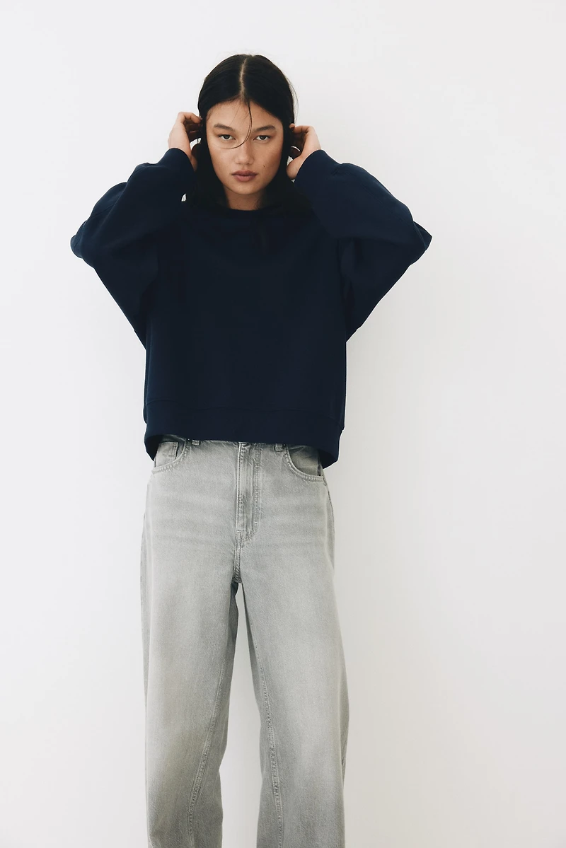 Sweatshirt with Printed Motif