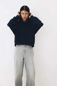 Sweatshirt with Printed Motif