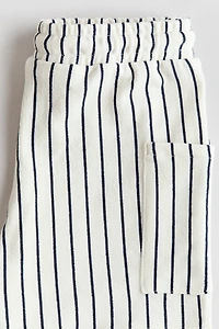 Textured jersey shorts