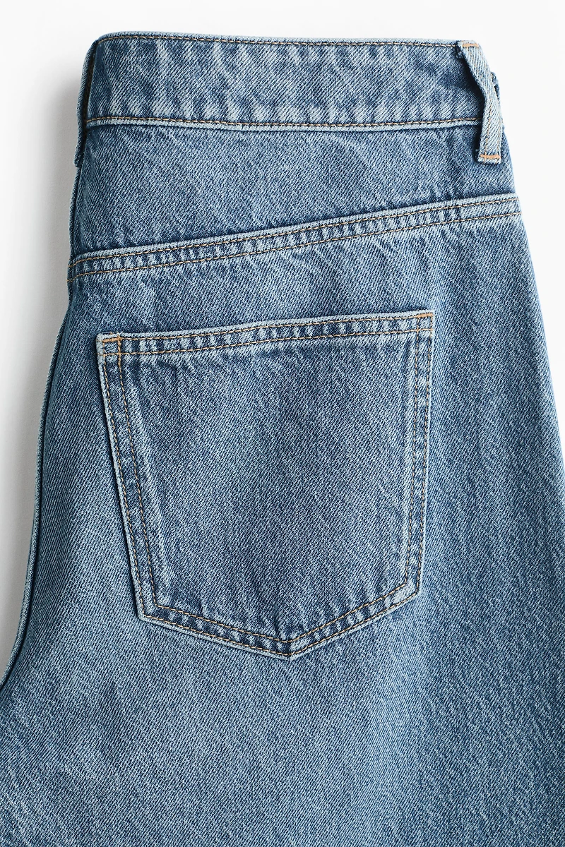 Barrel Leg High Waist Jeans