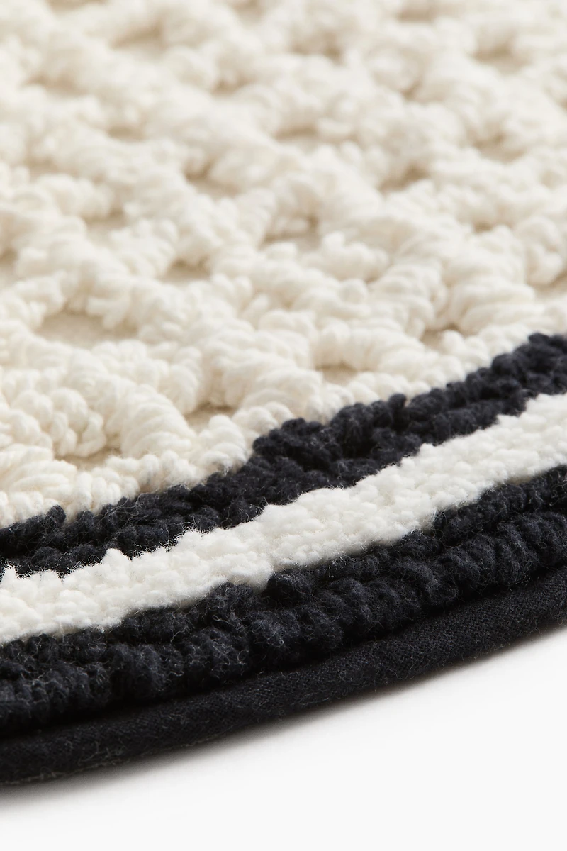 Waffled Cotton Bath Mat