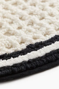 Waffled Cotton Bath Mat