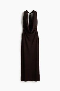 Cowl-Neck Maxi Dress
