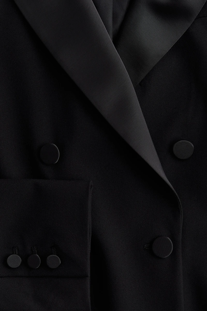 Veste de smoking à fermeture croisée