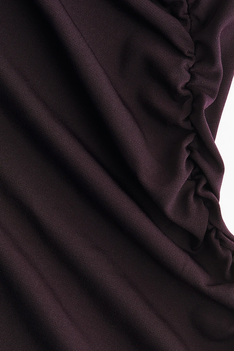 Draped One-Shoulder Dress