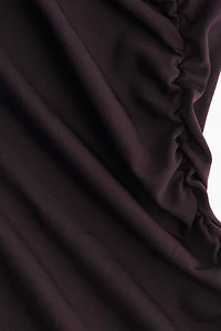 Draped One-Shoulder Dress