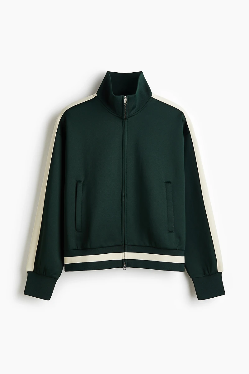 Loose-Fit Track Jacket with Side Stripes