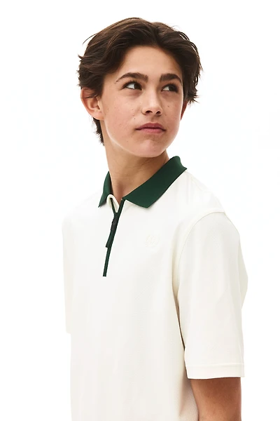 Polo de sport classique à col fermeture éclair