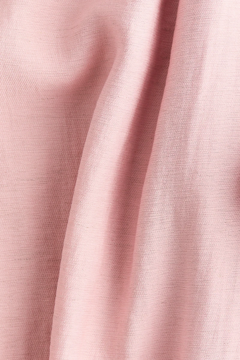 Linen-Blend Ankle-Length Pants