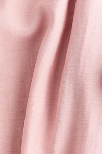 Linen-Blend Ankle-Length Pants