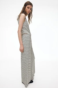 Wide-Leg Drawstring Pants